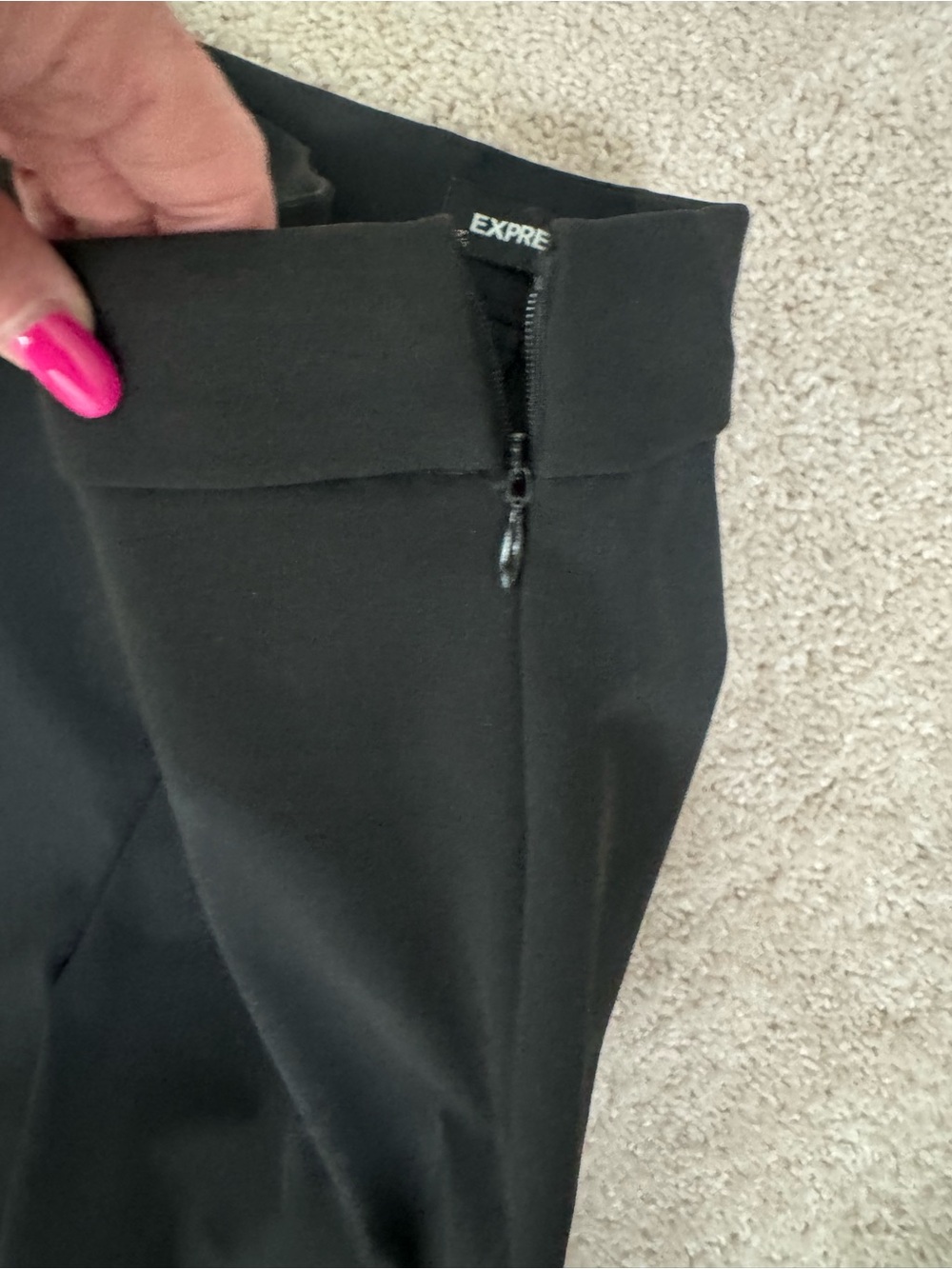 Women’s black flare dress pants from express. Size small. - Picture 4 of 4